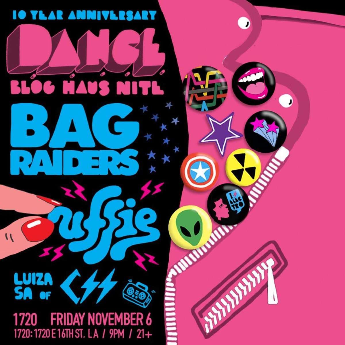 D.A.N.C.E: 10 Year ft. BAG RAIDERS, UFFIE, & CSS artwork from 1720