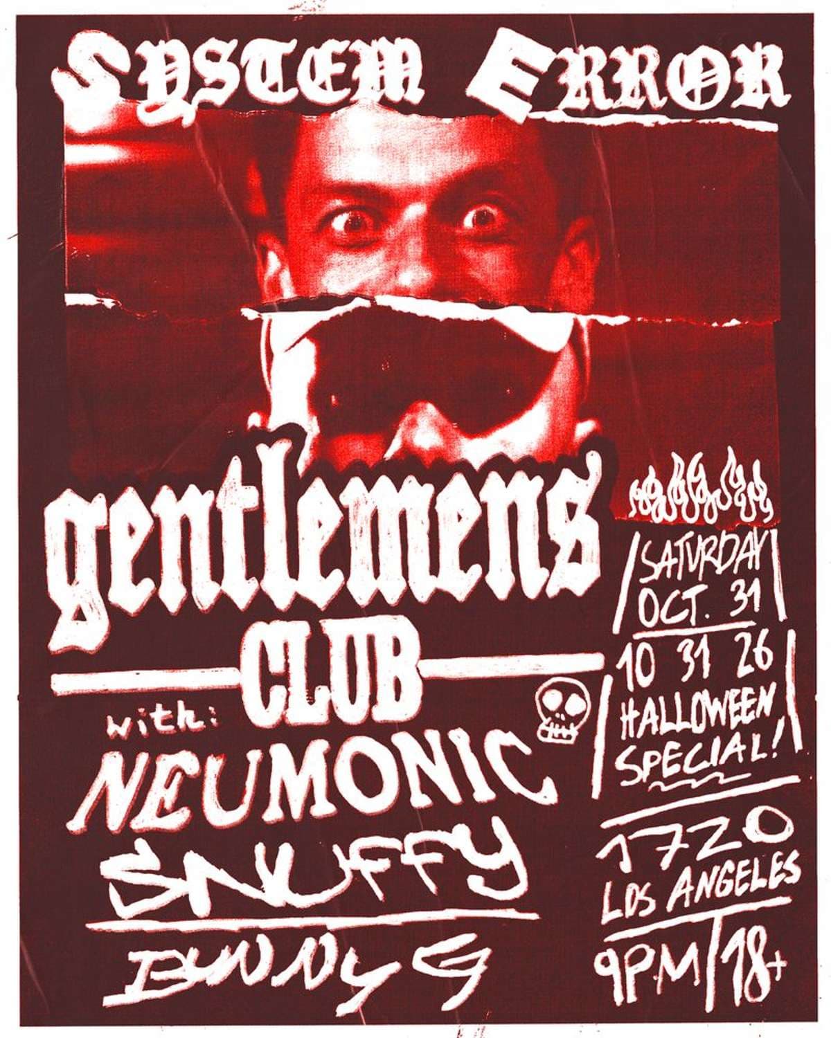 System Error : Gentlemens Club artwork from 1720