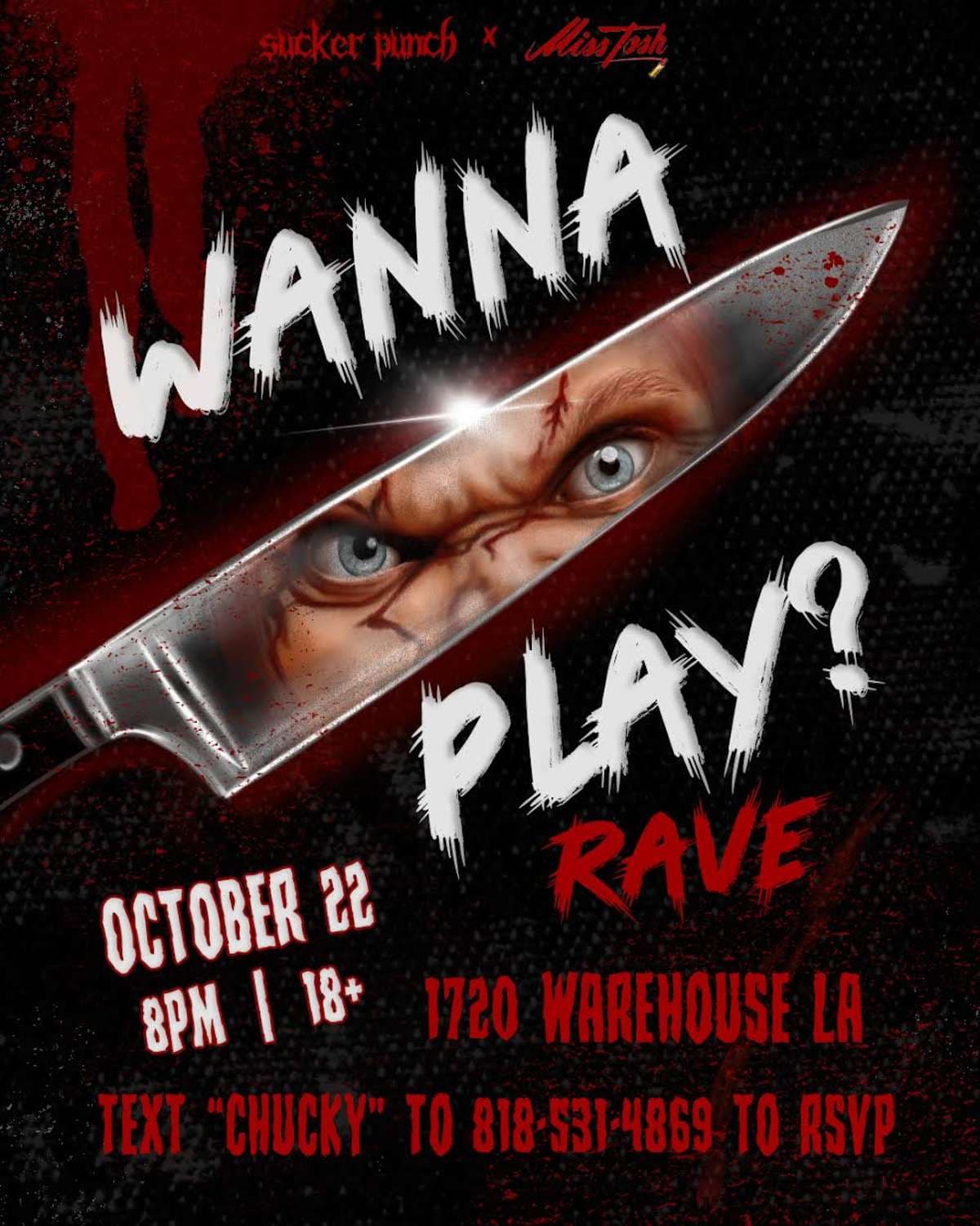 WANNA PLAY? CHUCKY RAVE artwork from 1720
