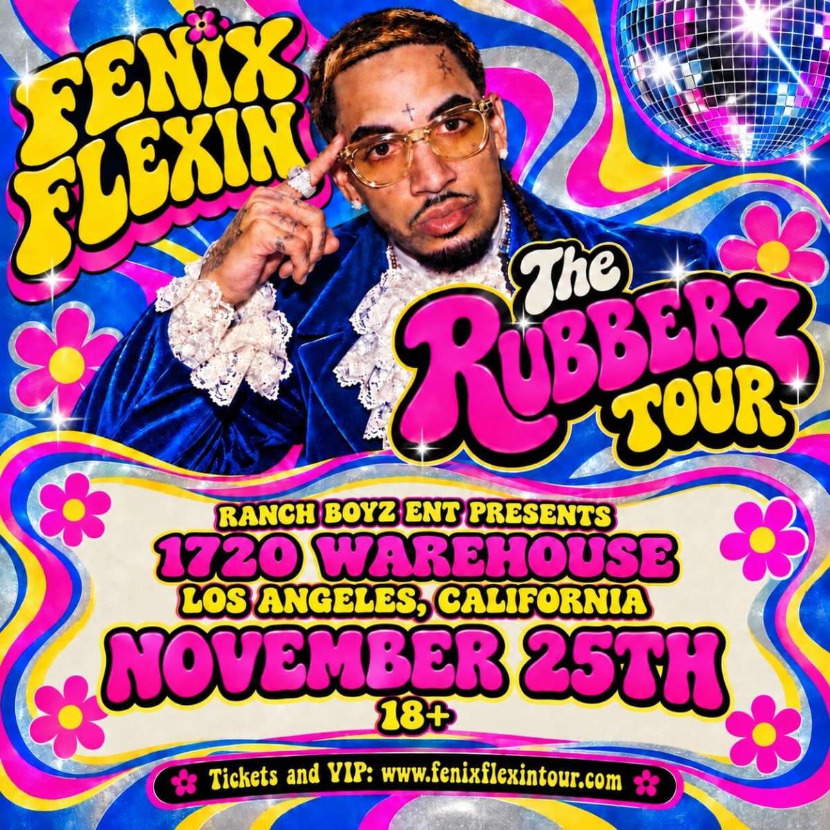 Fenix Flexin “The Rubberz Tour” (18+) artwork from 1720