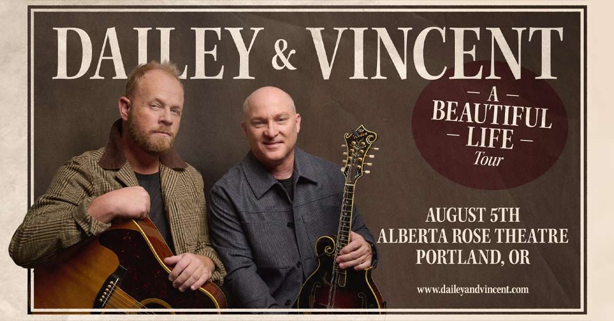 Dailey & Vincent artwork from Alberta Rose Theatre