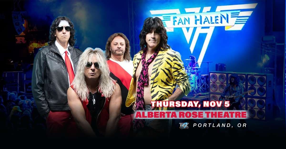 Fan Halen artwork from Alberta Rose Theatre