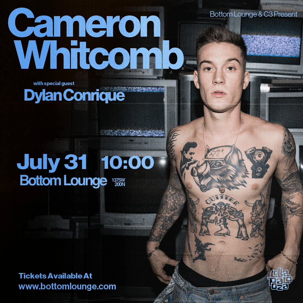 Cameron Whitcomb, Dylan Conrique artwork from Bottom Lounge