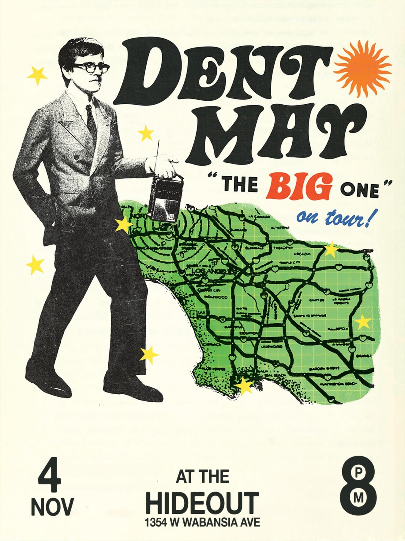 Dent May poster for Hideout Chicago