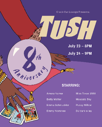 Clock-Out Lounge Presents: TUSH! artwork from Clock-Out Lounge