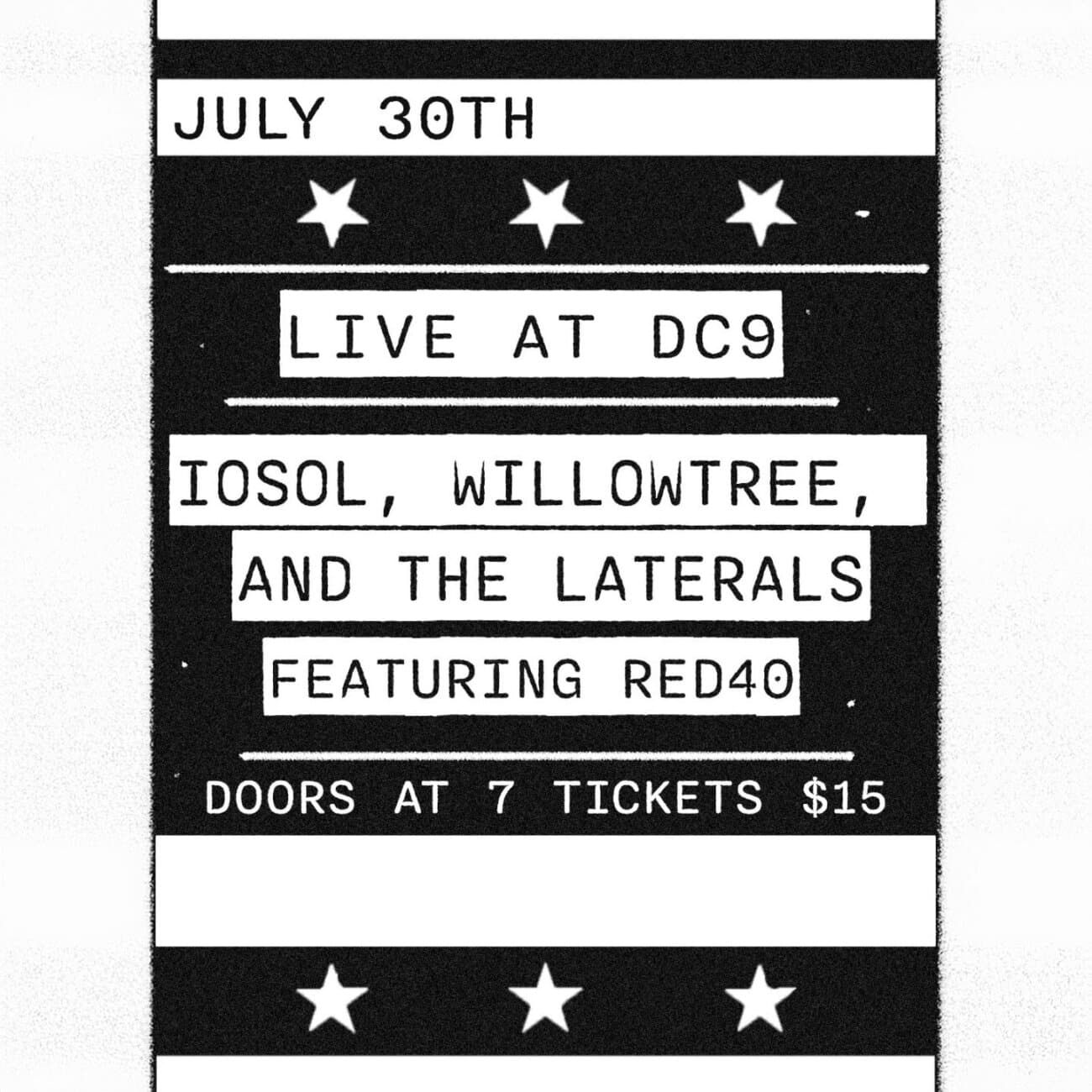 Red 40 artwork from DC9 Nightclub