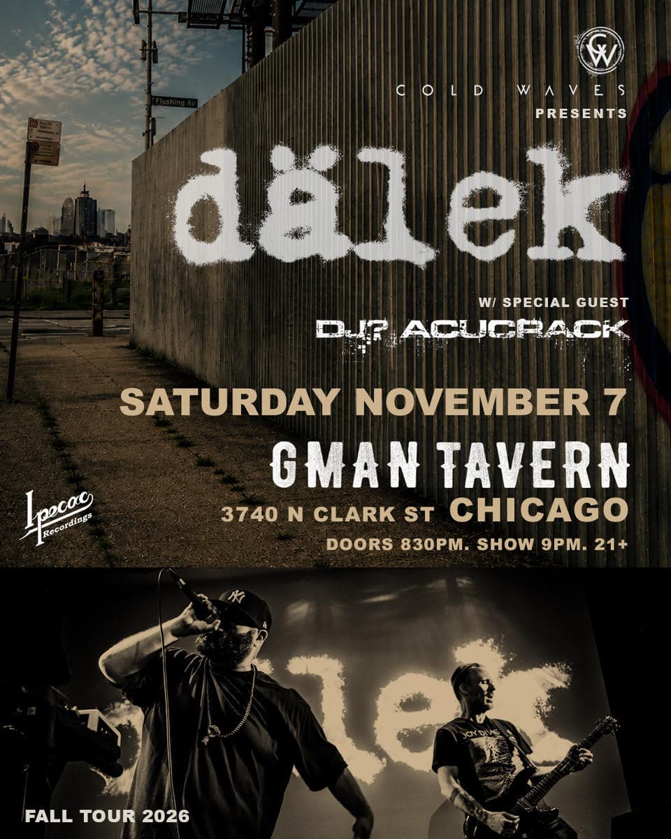 dälek * DJ? ACUCRACK artwork from GMan Tavern