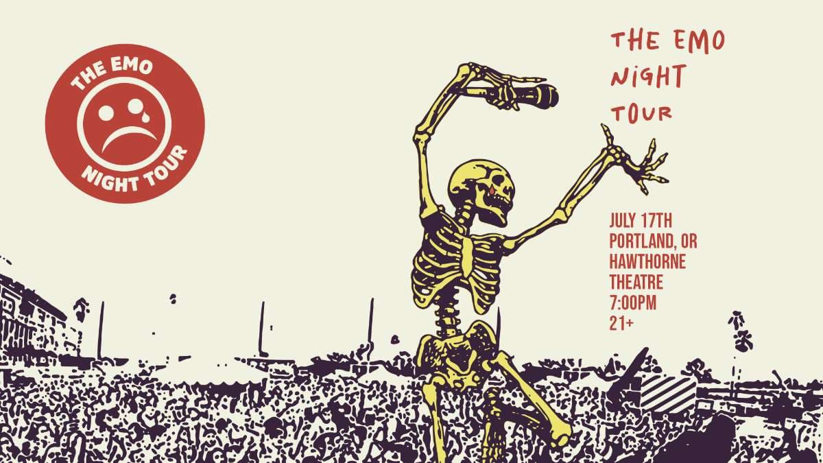 THE EMO NIGHT TOUR artwork from Hawthorne Theatre