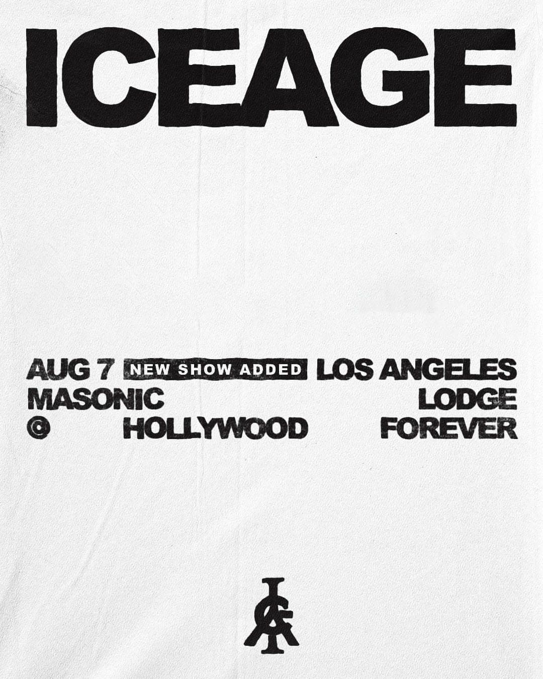 Iceage artwork from The Masonic Lodge at Hollywood Forever