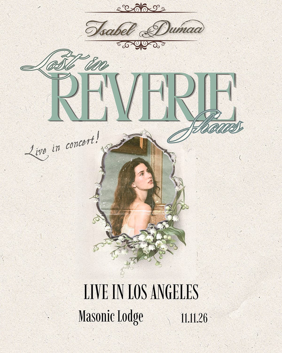 Isabel Dumaa – Lost in Reverie artwork from The Masonic Lodge at Hollywood Forever
