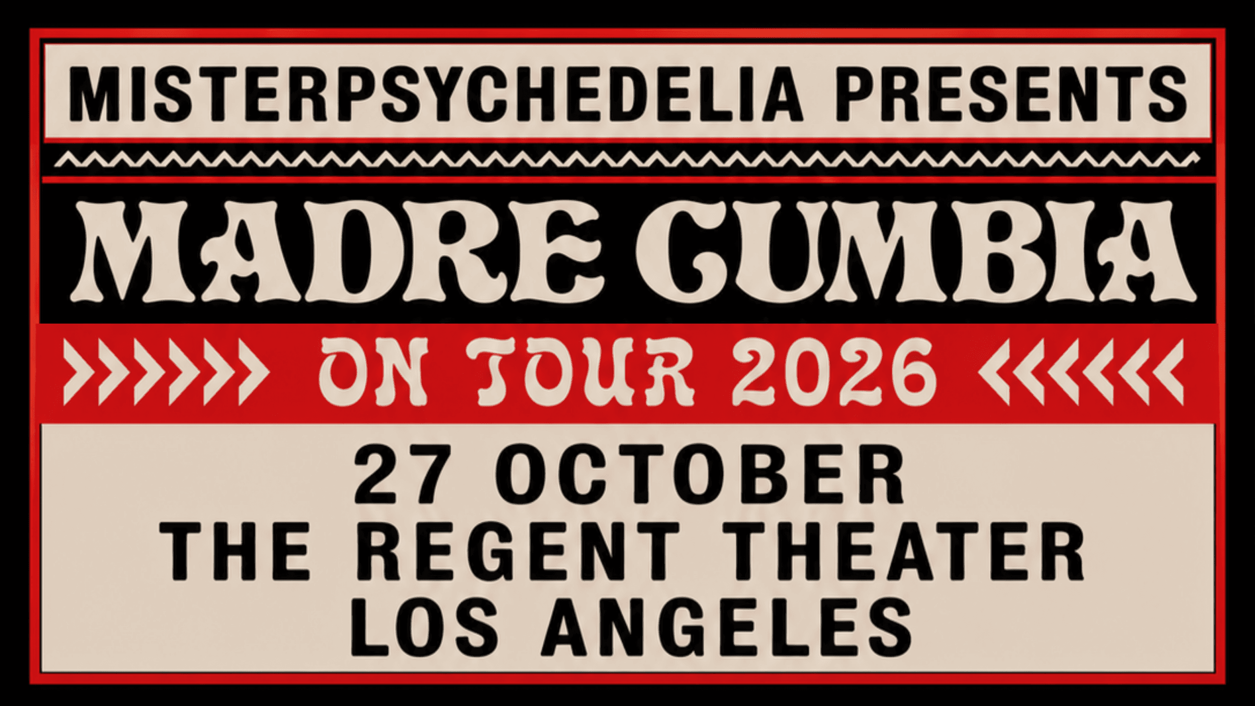 Madre Cumbia artwork from The Regent Theater