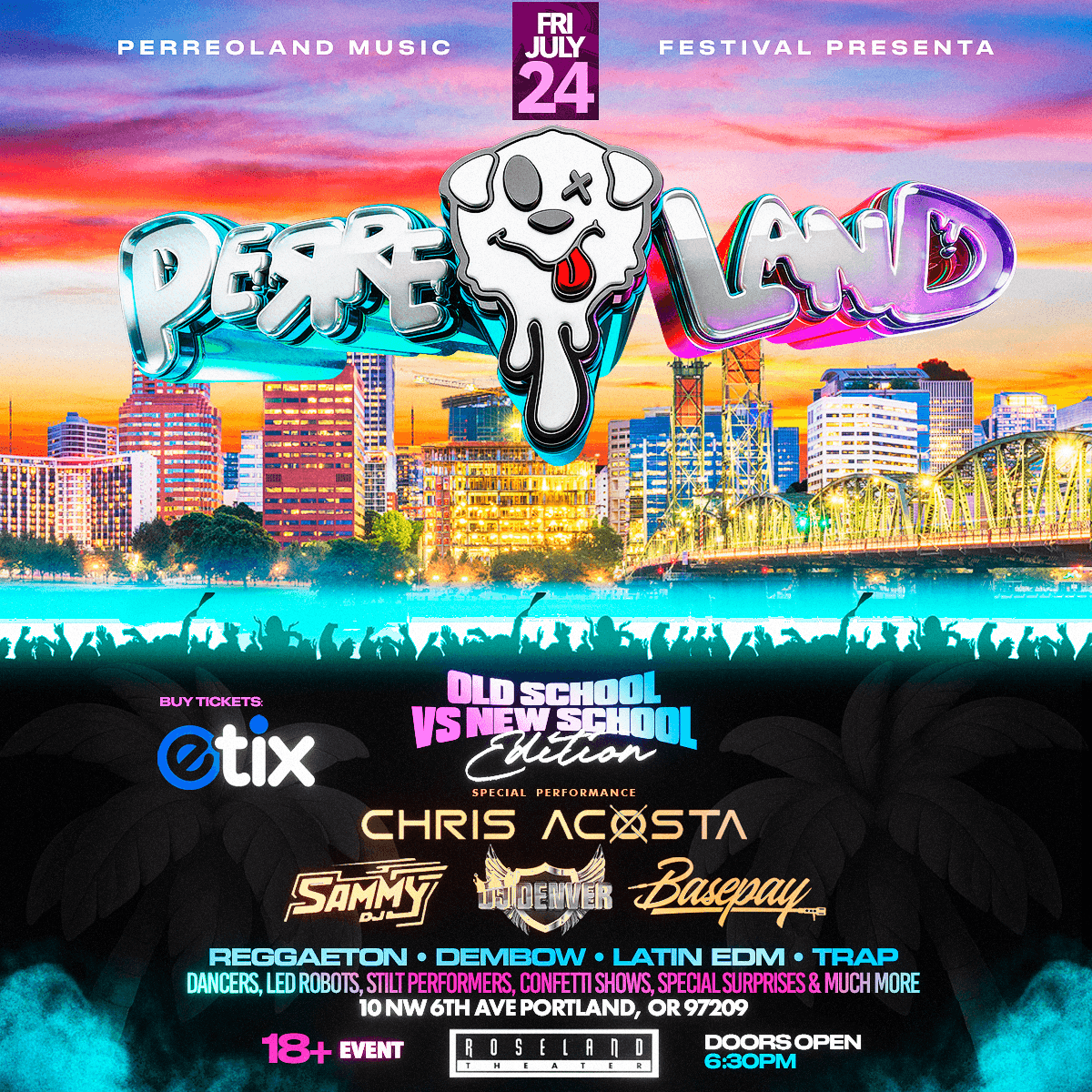 PERREOLAND | PORTLAND artwork from Roseland Theater