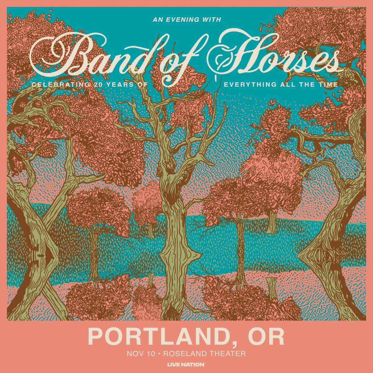 An Evening With Band of Horses artwork from Roseland Theater