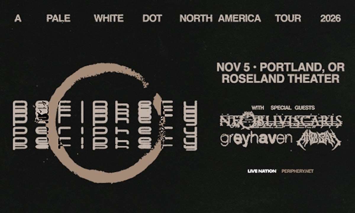 Periphery – A Pale White Dot US Tour artwork from Roseland Theater
