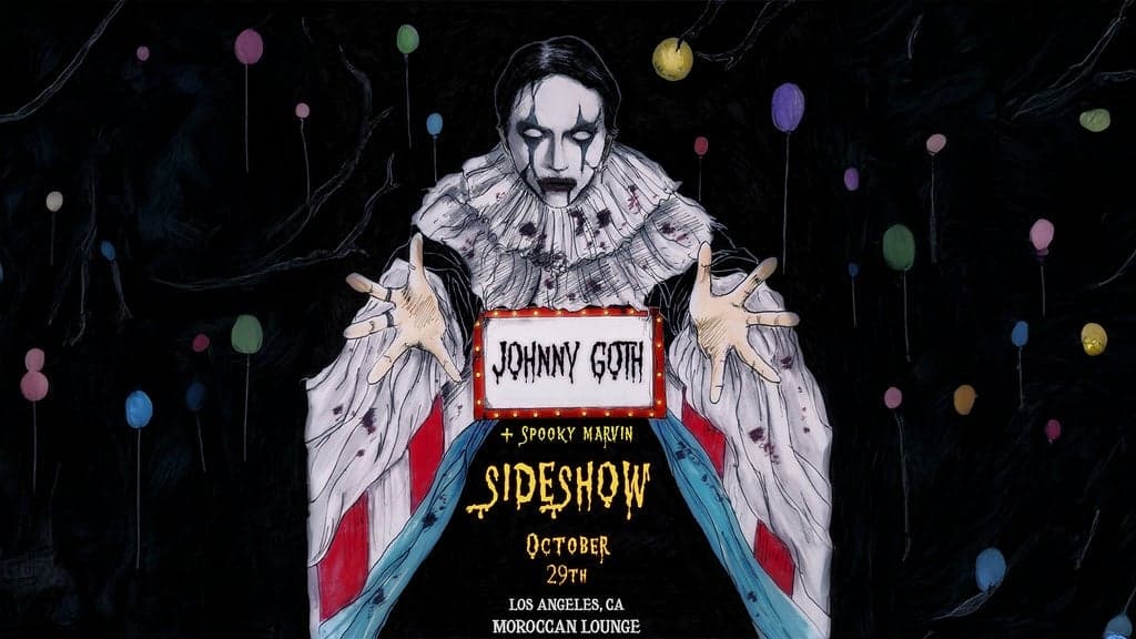 Johnny Goth – Sideshow Halloween artwork from The Moroccan Lounge