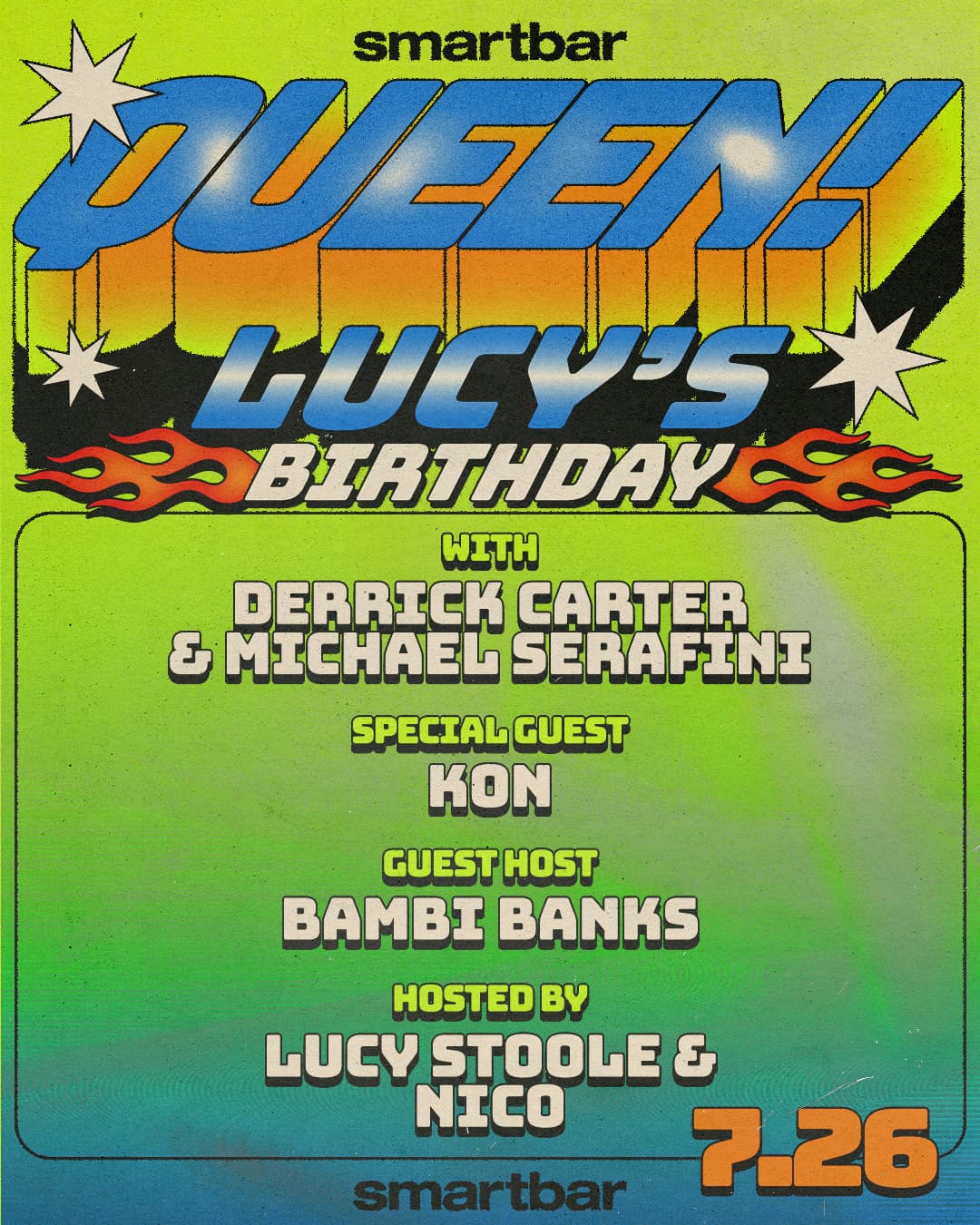 Lucy’s Birthday Queen! artwork from Smartbar