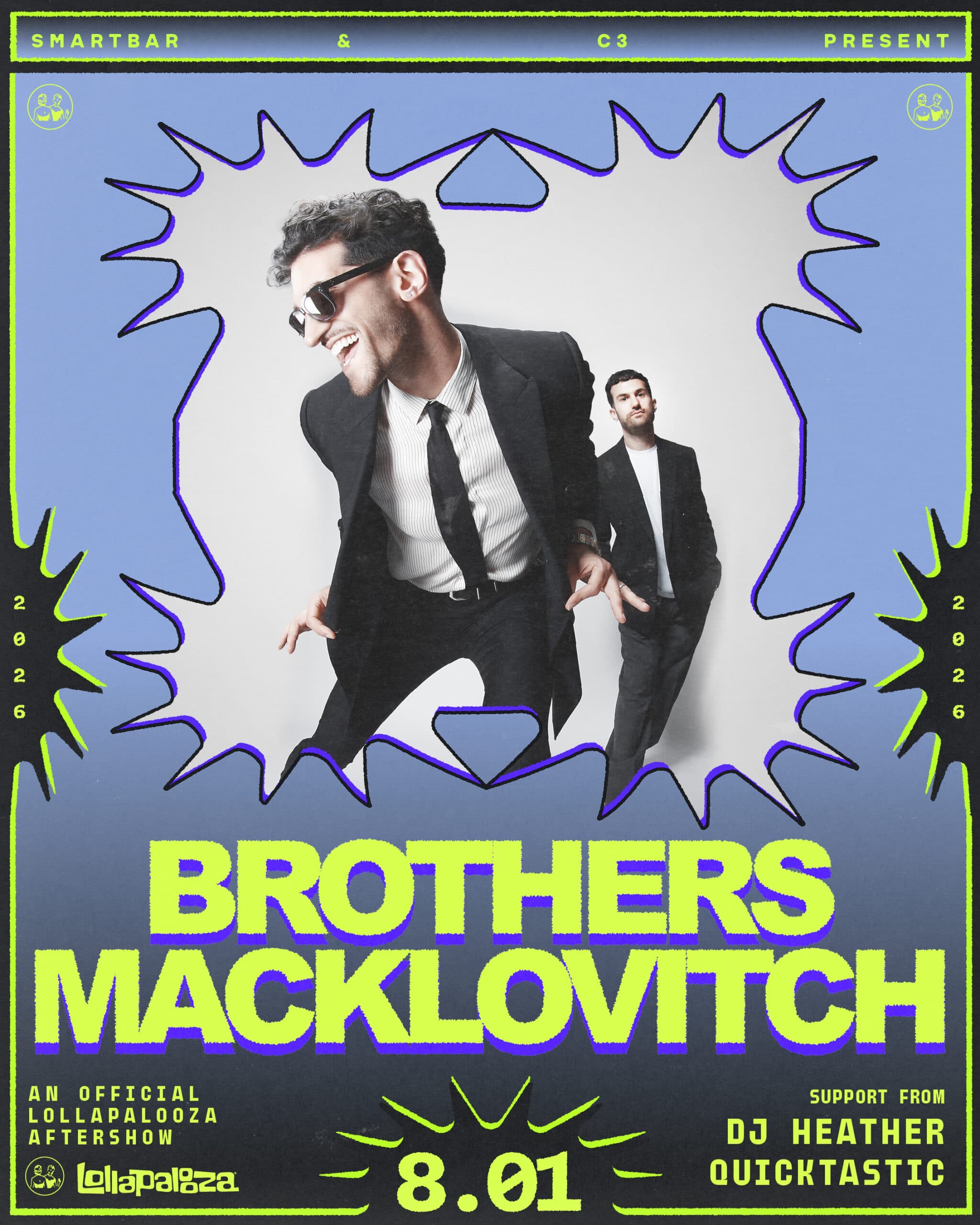 Brothers Macklovitch * DJ Heather * Quicktastic artwork from Smartbar