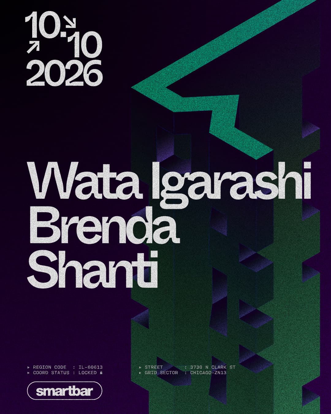 Wata Igarashi * Brenda * Shanti artwork from Smartbar