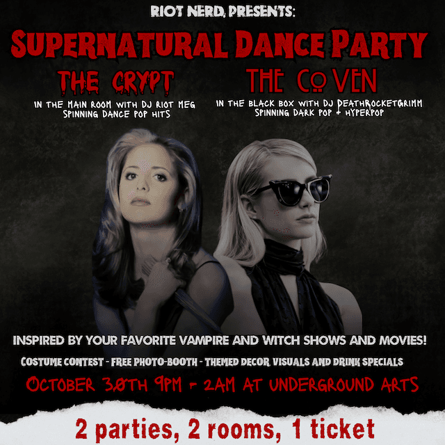 SUPERNATURAL DANCE PARTY artwork from Underground Arts