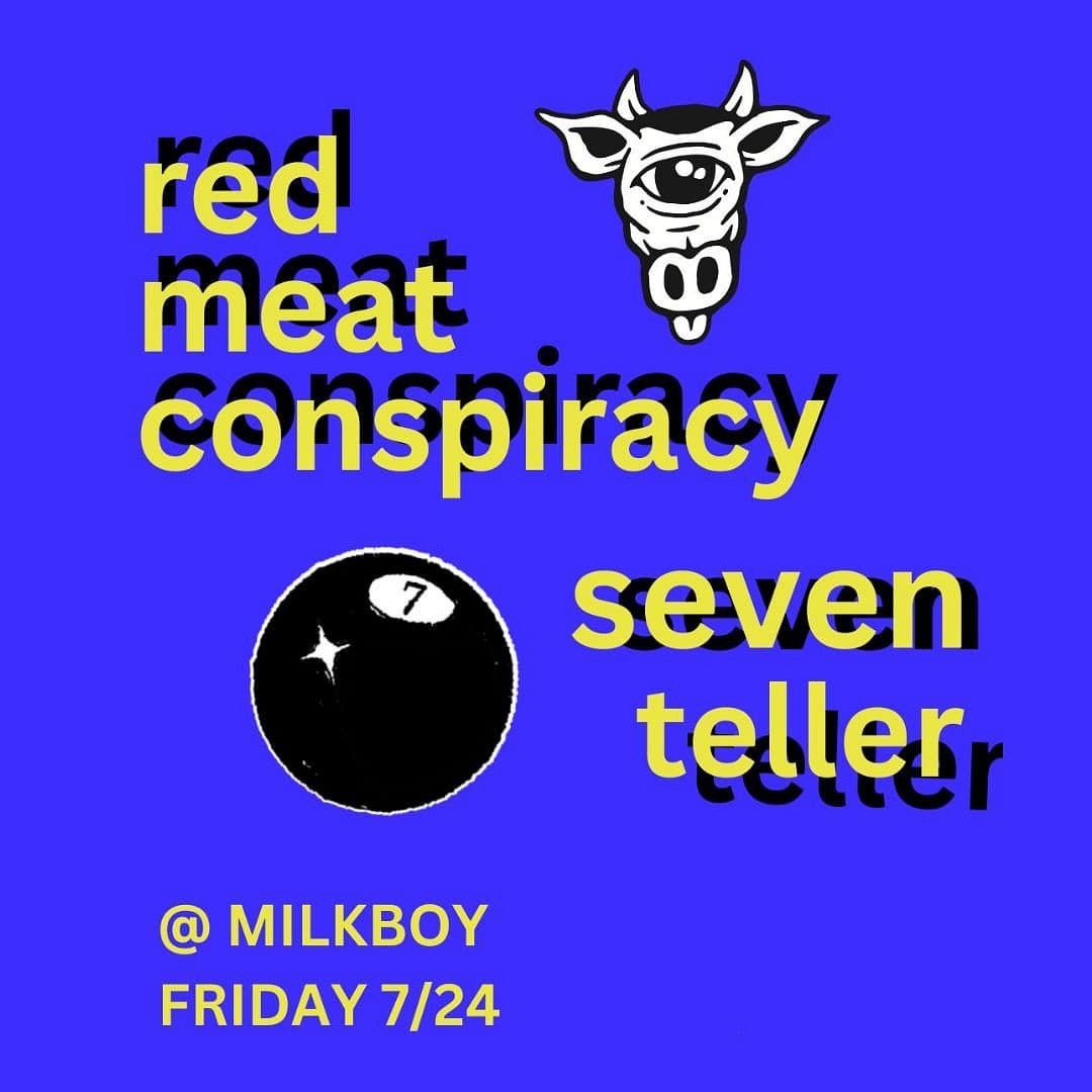 Red Meat Conspiracy + Seven Teller artwork from MilkBoy