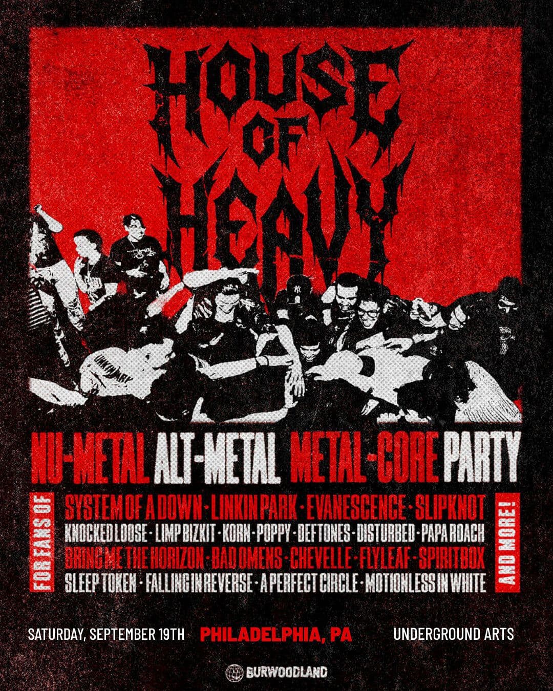 House of Heavy poster for Underground Arts