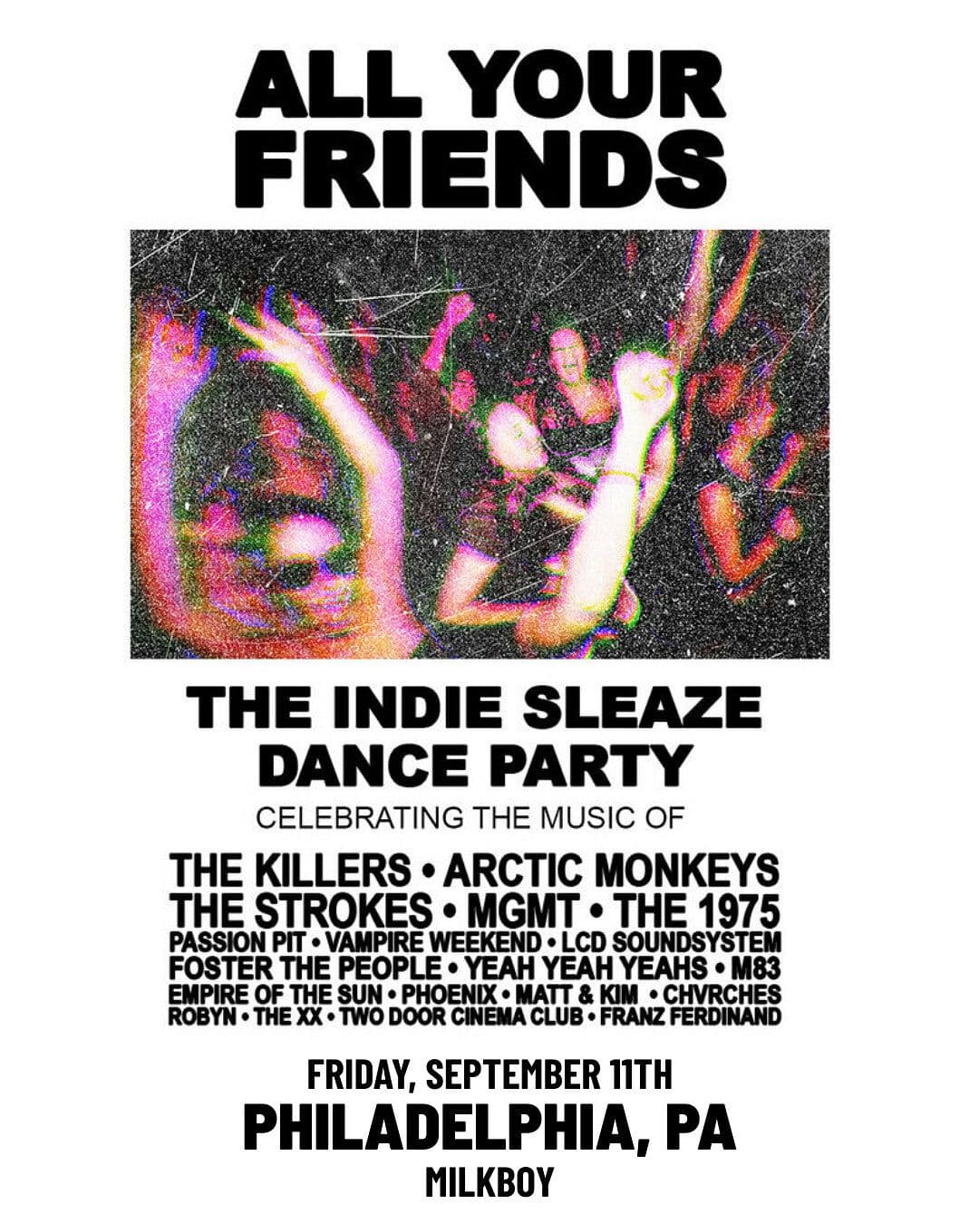 All Your Friends: The Indie Dance Party artwork from MilkBoy