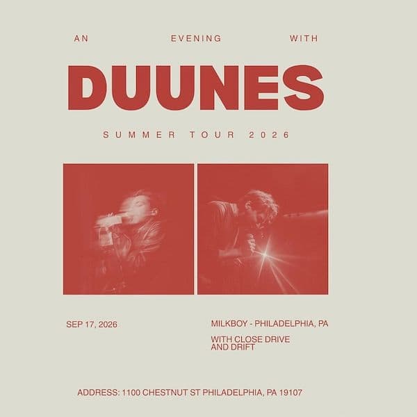 DUUNES poster for MilkBoy