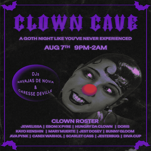 Clown Cave artwork from Underground Arts