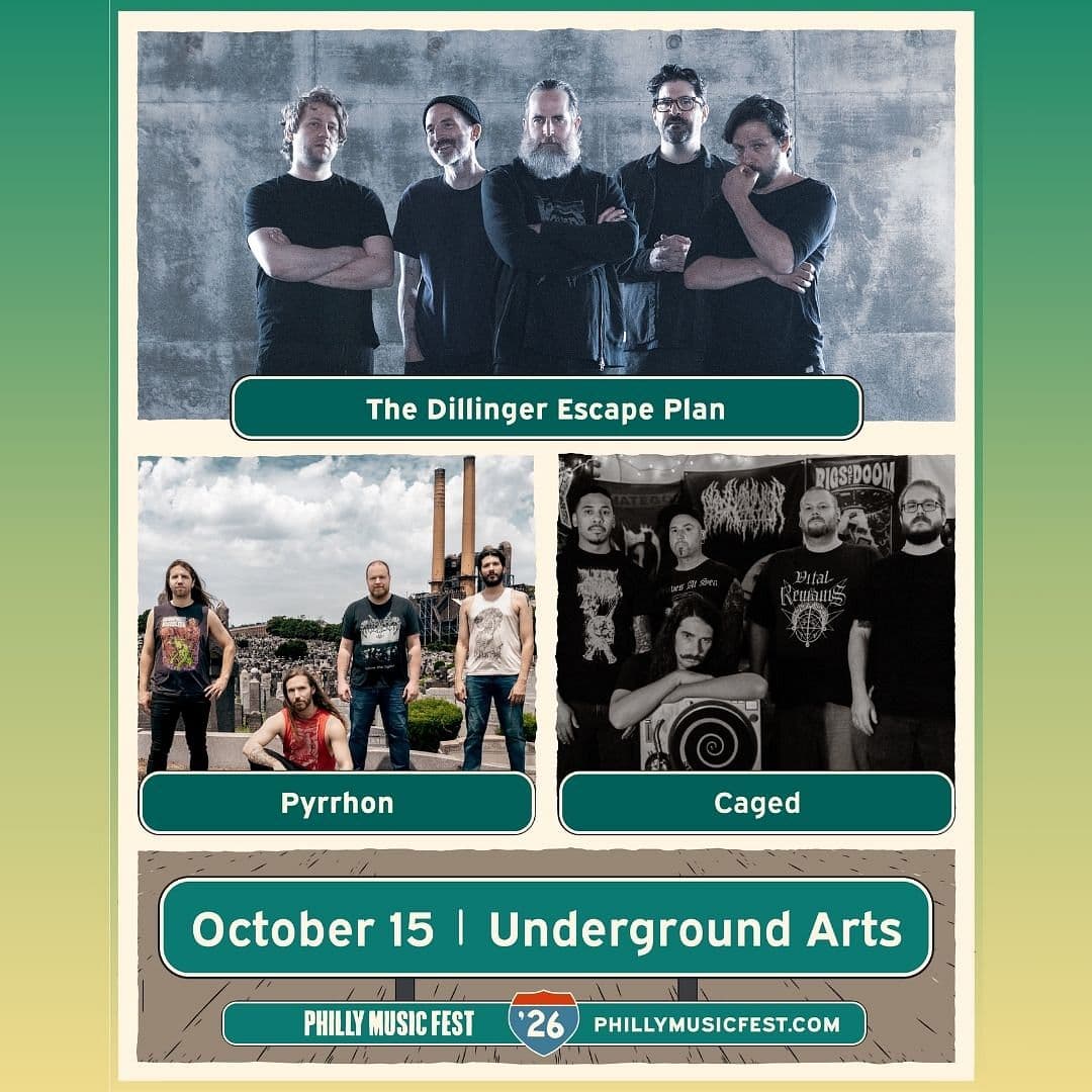 The Dillinger Escape Plan artwork from Underground Arts