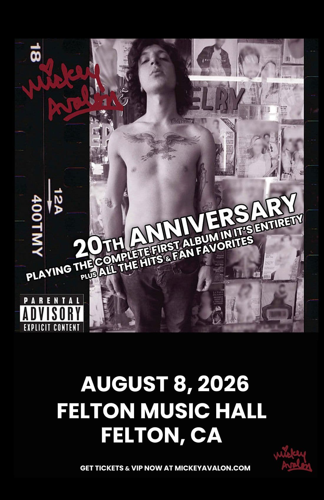 Mickey Avalon artwork from Felton Music Hall