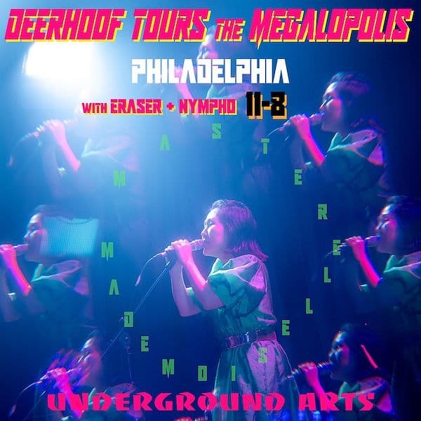 Deerhoof poster for Underground Arts