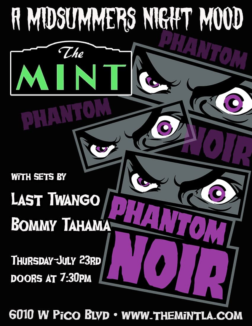 Bommy Tahama, Phantom Noir, Last Twango artwork from The Mint