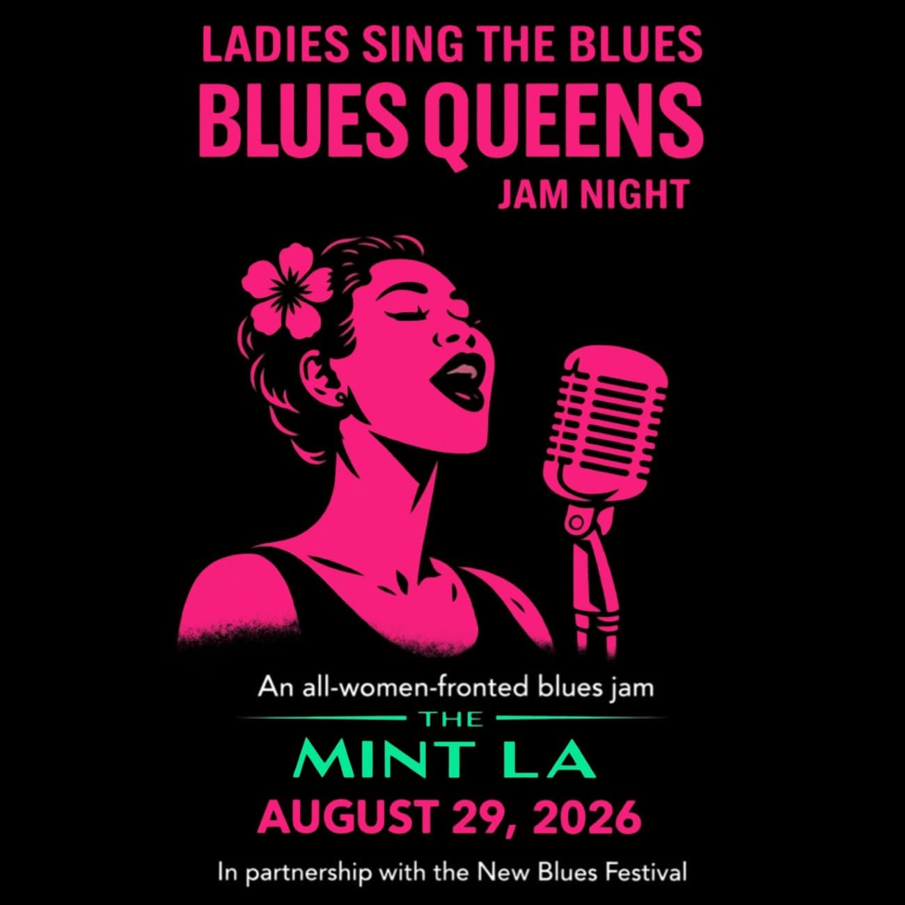 Ladies Sing The Blues: Blues Queens Jam Night artwork from The Mint