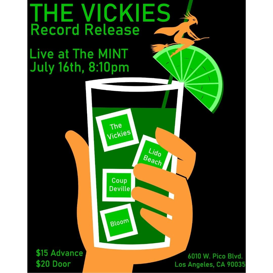 Lido Beach, The Vickies, Coup Deville, Bloom artwork from The Mint