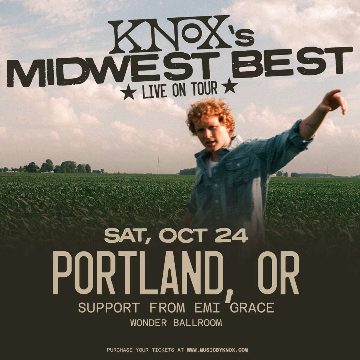 Knox poster for Wonder Ballroom