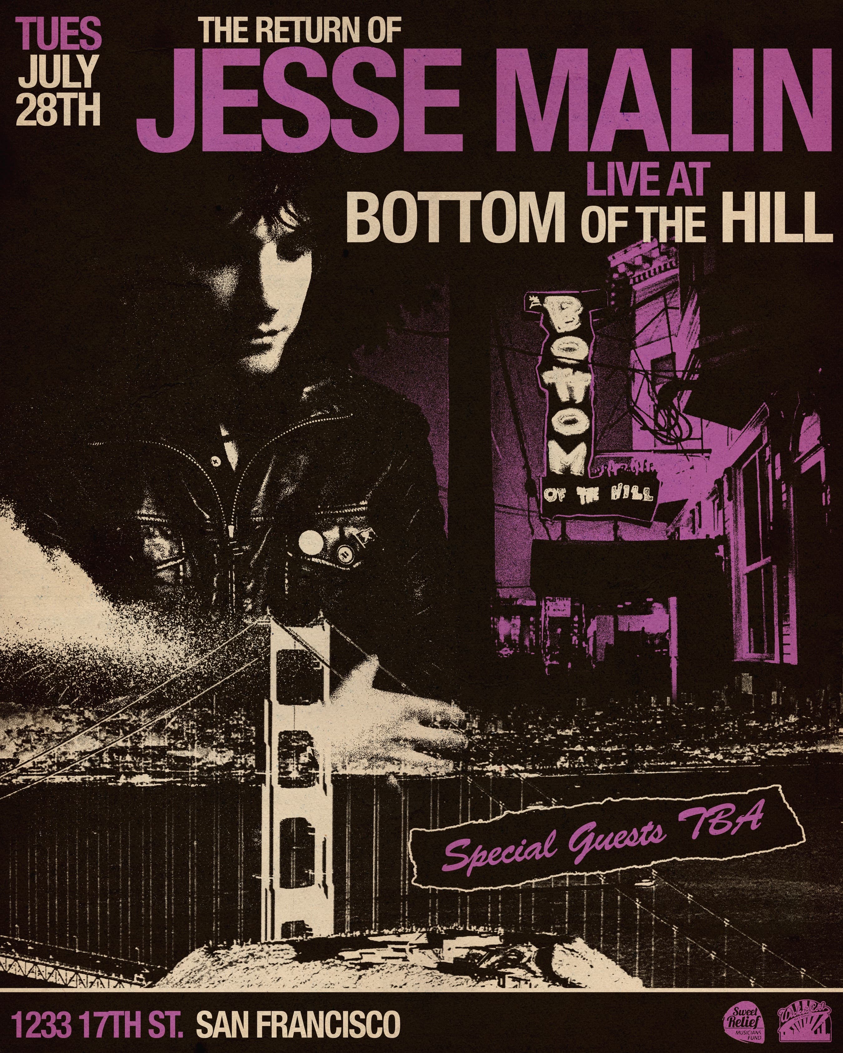 Jesse Malin artwork from Bottom of the Hill