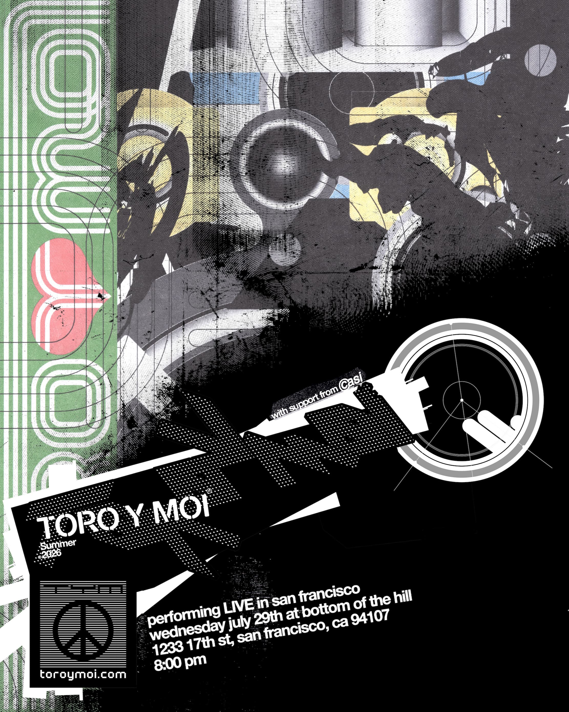 Toro Y Moi artwork from Bottom of the Hill