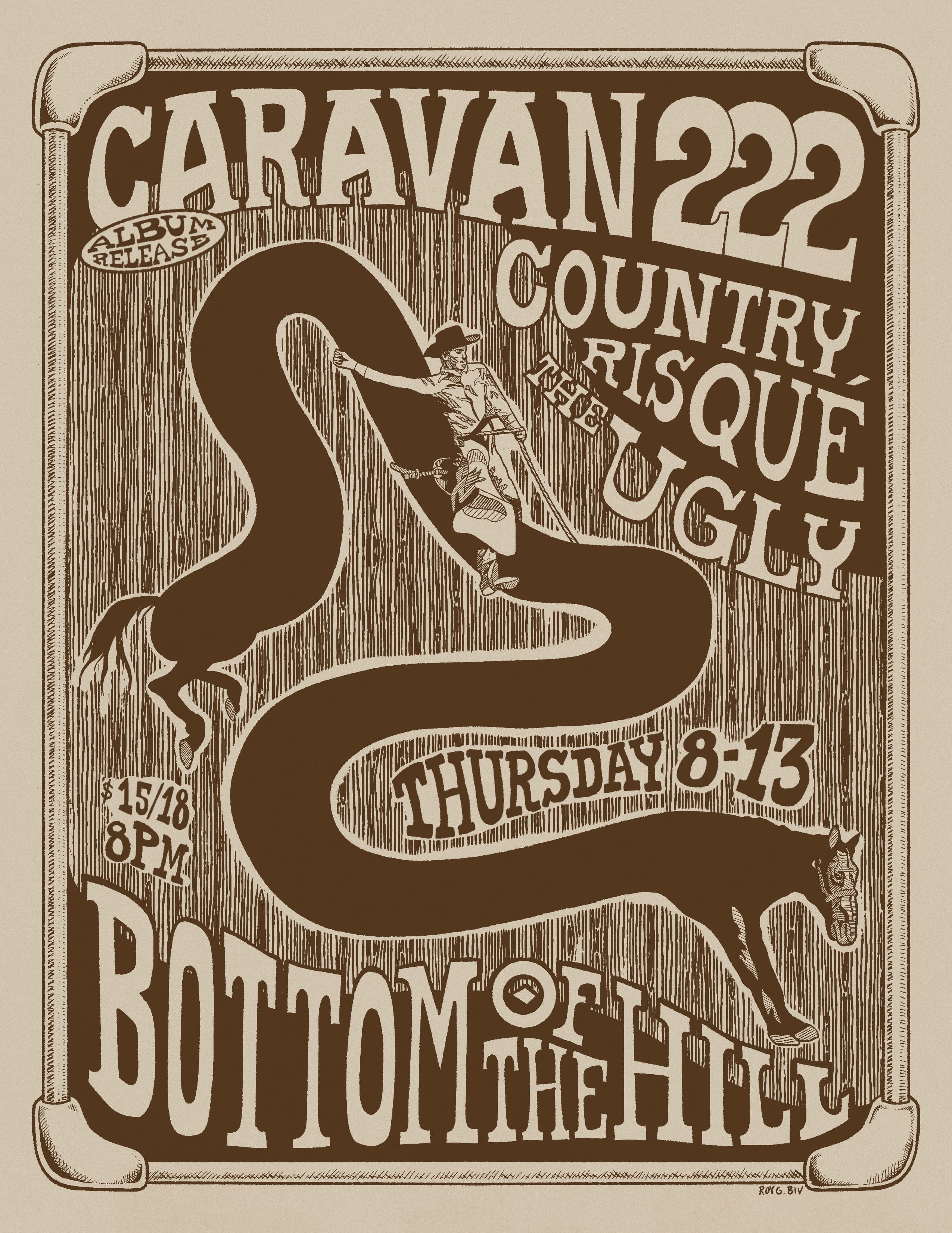 Caravan 222 artwork from Bottom of the Hill