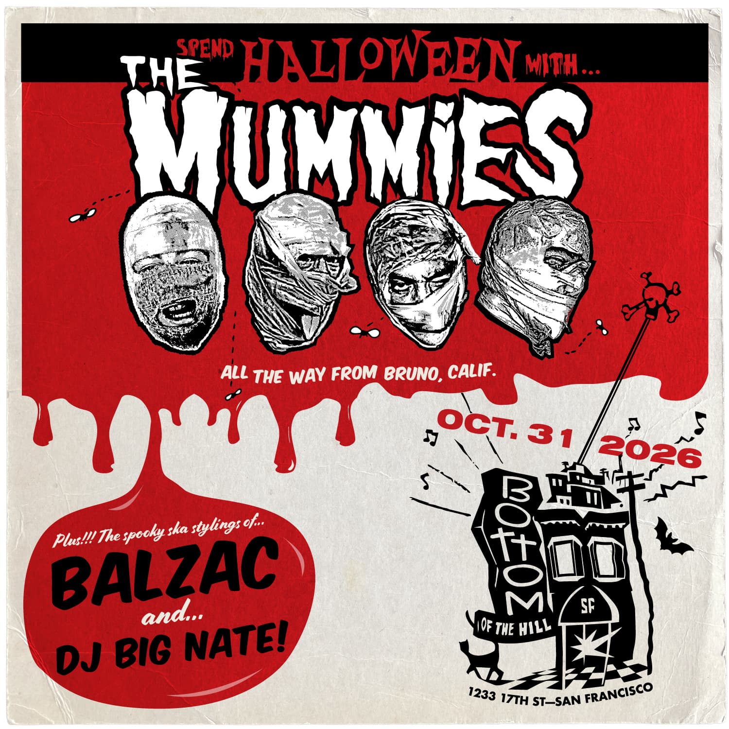 The Mummies artwork from Bottom of the Hill