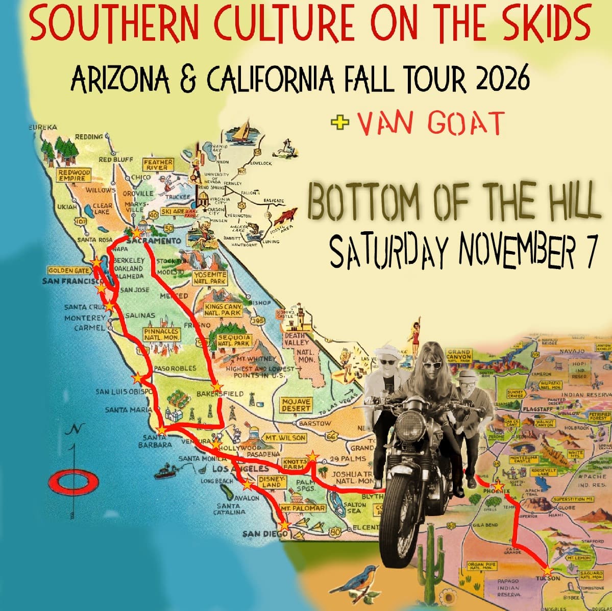 Southern Culture on the Skids poster for Bottom of the Hill