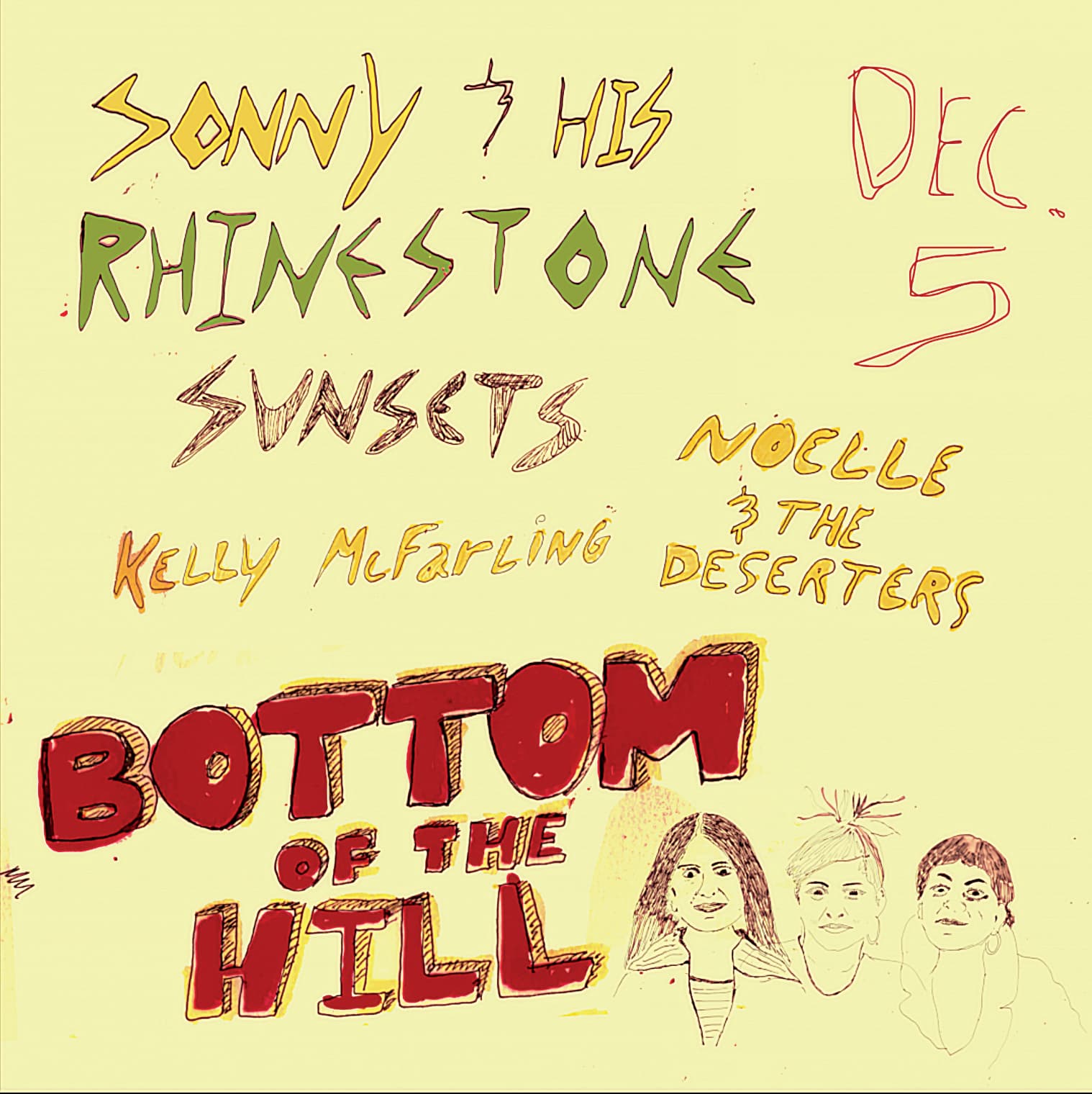 Sonny & His Rhinestone Sunsets artwork from Bottom of the Hill