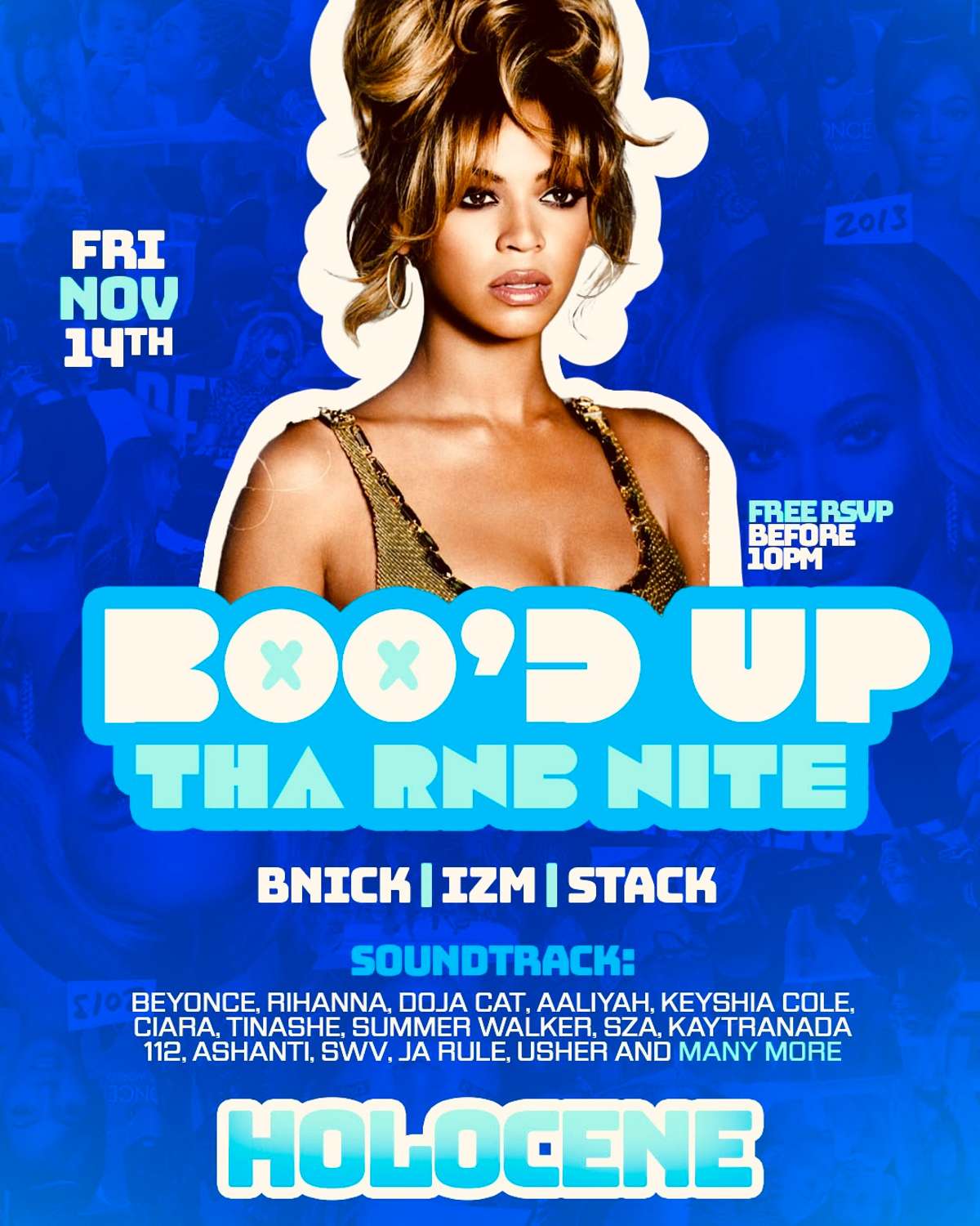 [BOO’D UP] THA RNB NITE – 21+ artwork from Holocene