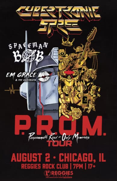 CYBERTRONIC SPREE artwork from Reggie's Rock Club