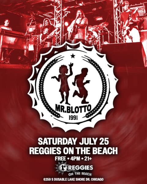 MR. BLOTTO artwork from Reggie's Rock Club