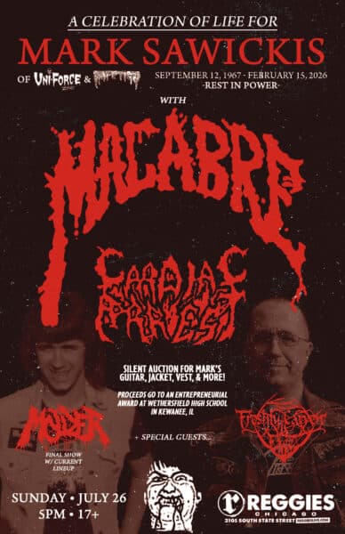 MACABRE artwork from Reggie's Rock Club