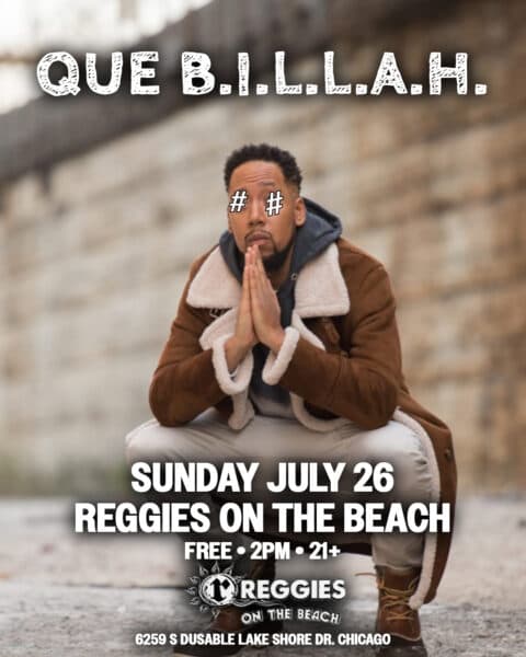 QUE BILLAH artwork from Reggie's Rock Club
