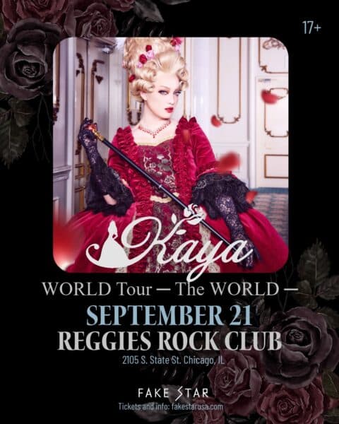 KAYA artwork from Reggie's Rock Club