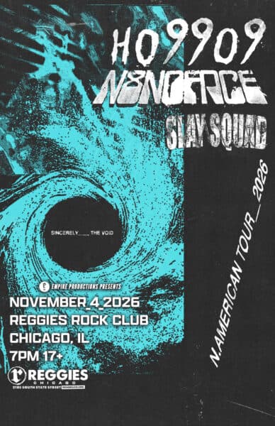Ho99o9 artwork from Reggie's Rock Club
