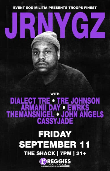 JRNYGZ artwork from Reggie's Rock Club