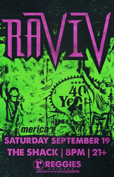 RAVIV artwork from Reggie's Rock Club